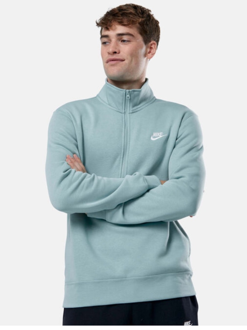 Nike Men’s Half-Zip Fleece Pullover — Seafoam Green